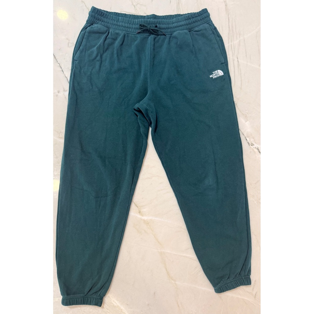 The North Face Womens Forest Green Fleece Jogger Sweatpants Size Large #78